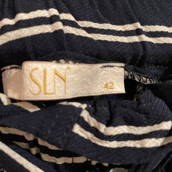 SLN Brand, Navy Blue trousers with white stripes, Size EU42 - Picture 2 of 2